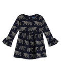 Girls Full Sleeve  Frock - Peacock Sprouts