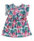Girls Cotton Frock - Floral Fusion