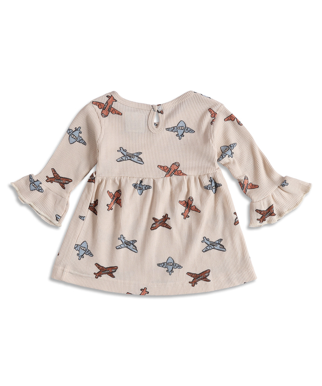 Girls Little Aviator Full Sleeve  Frock