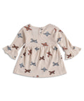 Girls Little Aviator Full Sleeve  Frock