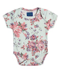 Soft Floral Baby Romper