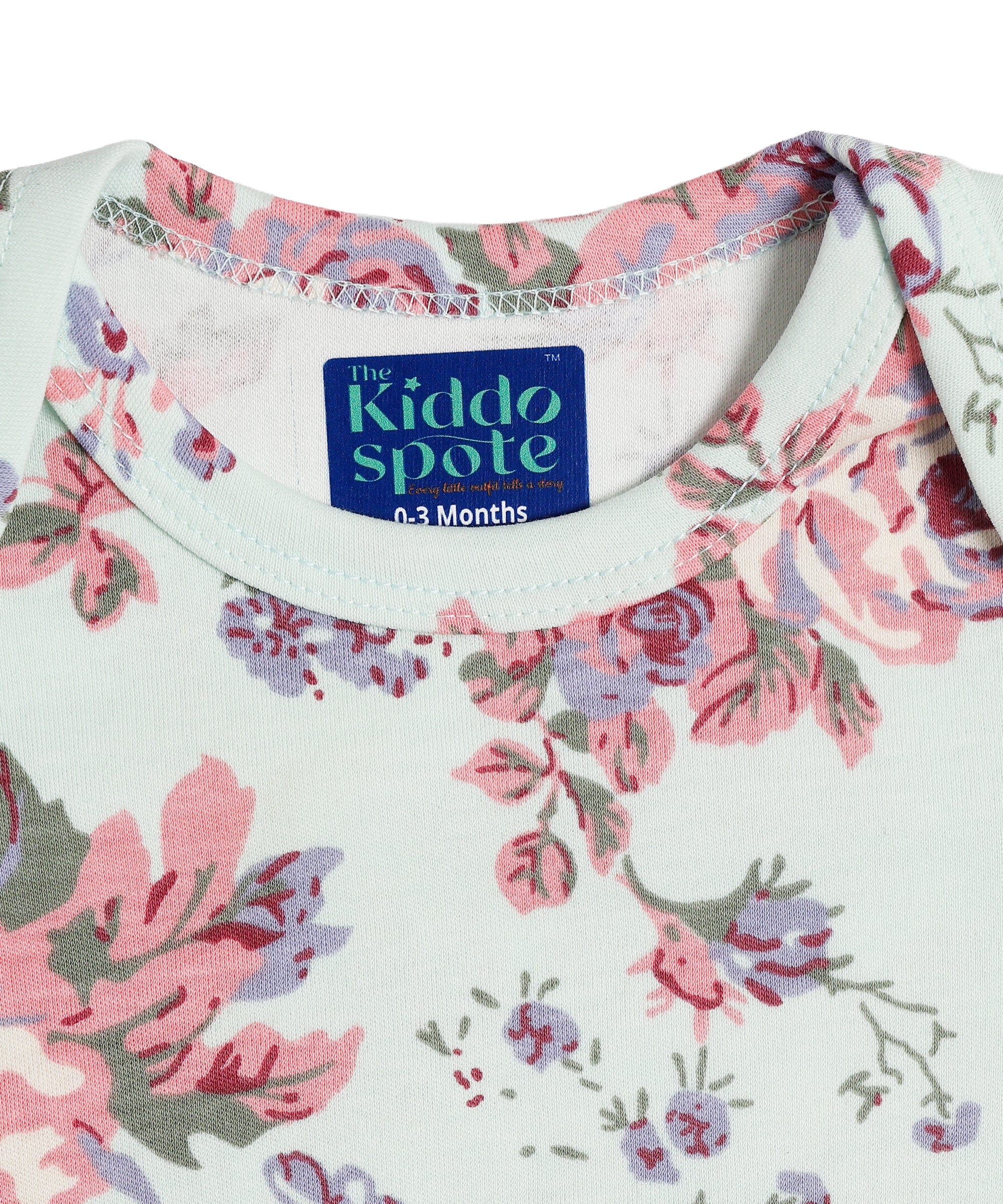 Soft Floral Baby Romper